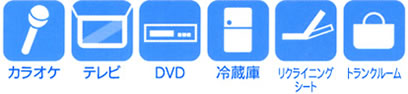 中型バス内装備